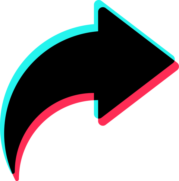 Share Arrow Glitch Icon